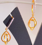Load image into Gallery viewer, Lab Grown Diamonds Earrings in 92.5 Silver In  Gold Finish
