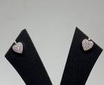 Load image into Gallery viewer, Lab Grown Diamond Heart Shaped  Earrings In 92.5 Silver
