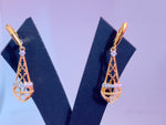 Load image into Gallery viewer, Lab Grown Diamonds  Earrings in 92.5 SilverWith Gold Finish
