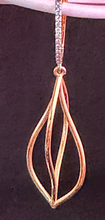 Load image into Gallery viewer, Lab Grown Diamonds Silver Earrings In Gold Finish
