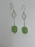Load image into Gallery viewer, Long 92.5 Silver Earrings With Drop.
