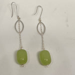 Load image into Gallery viewer, Long 92.5 Silver Earrings With Drop.
