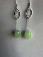 Load image into Gallery viewer, Long 92.5 Silver Earrings With Drop.

