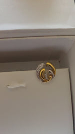 Load and play video in Gallery viewer, Elegant 2 Tone 92.5 silver Tops with Lab Grown Diamonds
