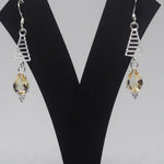 Load image into Gallery viewer, Yellow Christmas Silver Earrings
