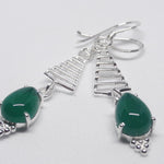 Load image into Gallery viewer, Onyx Christmas Earrings
