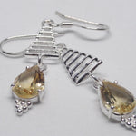 Load image into Gallery viewer, Yellow Christmas Silver Earrings
