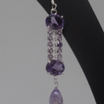 Load image into Gallery viewer, Amethyst 92.5 Silver Earrings
