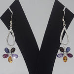 Load image into Gallery viewer, Multi Color Fancy Earrings in 925 Silver
