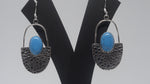 Load image into Gallery viewer, Blue Turquoise Lock Shaped Earring
