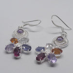 Load image into Gallery viewer, Beautiful Multicolored Flower Star Earrings
