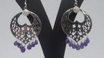 Load image into Gallery viewer, 92.5 Silver Earrings With Amethyst
