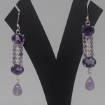 Load image into Gallery viewer, Amethyst 92.5 Silver Earrings
